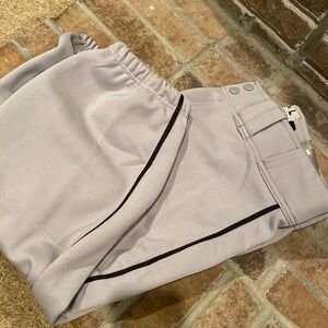 Easton Adult Large Pro+ Knicker Grey with black piping